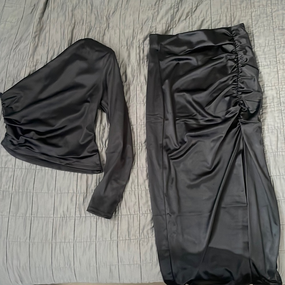 Express Two Piece Satin Set